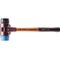 Schonhammer SIMPLEX L.350mm Kopf-D.50mm weich/mittelh.HO TPE-soft blau/Gu.schw.