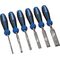 Stechbeitelsatz 6,10,12,16,20,26mm 2-K Heft.m.Schlagknopf 6-tlg.Krt.PROMAT