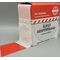 Absperrband L.100m B.80mm rot/weiß geblockt 100m/Karton KELMAPLAST