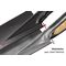 Kraftspaten 280x130/125mm Gr.2 Slim Stahlrohrstiel m.Hartholzknauf IDEAL