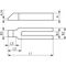Gabelspanneisen Nr.6315GN Schlitz-B.14mm L.200mm f.Spannschraube M12,M14 AMF