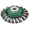 Zopfkegekbürste D.100mm Gew.Drahtstärke 0,5mm VA 12mm 15000min-¹ LESSMANN
