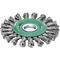 Zopfrundbürste D.125mm Bohr.Drahtstärke 0,5mm VA 14mm 12500min-¹ LESSMANN