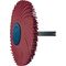 Radialbürstenscheibe Sunburst D.76mm K.220 Rot 10000min-¹ TYROLIT