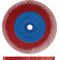 Radialbürste Sunburst Ø152xB151x25,4mm 220 Form DISC RA Alox/Korund TYROLIT