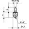 Messeins.D.3mm L.6mm KGL M2,5 Rubin z.Messuhren KÄFER