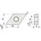 Wendeschneidplatte DCMT 11T308-F PMK30 Bearb.Schlicht PROMAT - VPE: 10