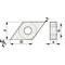 Wendeschneidplatte DNMG 150608-F PMK30 Bearb.Schlicht PROMAT - VPE: 10