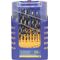 Holzspiralbohrersatz 012K 25-tlg.D.1-13mm 0,5mm steig.CV-Stahl FISCH-TOOLS