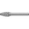 Frässtift RBF INOX D.6mm Kopf-L.18mm Schaft-D.6mm HM Verz.Normal,fein PROMAT