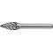 Frässtift SPG INOX D.6mm Kopf-L.16mm Schaft-D.6mm HM Verz.Normal,fein PROMAT