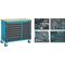 Wkz.wagen 179NW-7/230 B1150xT600xH964mm 450kg 7 Schubl.230-tlg.Stahlbl.HAZET