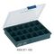 Sortimentskasten B240xT195xH43mm 18 Fächer transp.dunkelblau RAACO