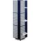 Drehturm B680xT680xH1760mm f.12 Schubladenmagazine galv.Stahlbl.dunkelblau RAACO