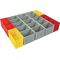 Einteilungsset I3 iB 72 B349xT265xH63mm blau/gelb/orange/rot/grün/grau
