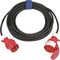 CEE-Verlängerung 16 A 400 V 25m H07RN-F 5x1,5mm² schwarz IP44
