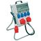Kunststoffstandstromverteiler CEE-32 A,5-polig 1xCEE 32 A,1xCEE 16 A,4x230V