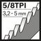 Säbelsägeblatt S1210VF L.300mm B.22mm TPI 5/8 3,2-5mm varioverzahnt 5er Pk.BOSCH