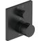 Duravit Wannenthermostat C.1 UP m Ab-/Umstellv. eckig schwarz matt