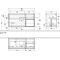 V&B Waschtischunterschrank FINION 1200x603x501mm Regal glos. wh glos. wh