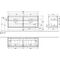 V&B Waschtischunterschrank FINION 1600x603x501mm AP Glas wh ma anthr. ma