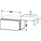 Duravit Konsolenunterschrank L-CUBE 400x820x477mm cappuccino hochglanz