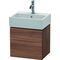 Duravit Waschtischunterbau L-CUBE 400x434x341mm Ans rechts nussbaum natur