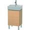 Duravit Waschtischunterbau L-CUBE 593x434x341mm Ans rechts eiche gebürstet