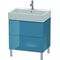 Duravit Waschtischunterbau L-CUBE 582x684x459mm stone blue hochglanz