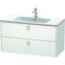 Duravit Waschtischunterbau BRIOSO Griffe chrom 553x1020x479mm weiß matt
