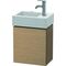 Duravit Waschtischunterbau L-CUBE 400x364x241mm Ans links eiche gebürstet