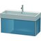 Duravit Waschtischunterbau XSQUARE 397x984x460mm stone blue hochglanz