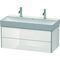 Duravit Waschtischunterbau XSQUARE 397x984x460mm weiß hochglanz