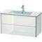 Duravit Waschtischunterbau XSQUARE 560x1010x478mm weiß hochglanz