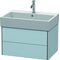 Duravit Waschtischunterbau XSQUARE 397x684x460mm lichtblau seidenmatt