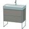 Duravit Waschtischunterbau XSQUARE 731x784x460mm basalt matt