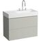 Laufen Waschtischunterbau KARTELL 600x880x450mm, 2 Schubladen kieselgrau