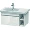 Duravit Waschtischunterbau DURASTYLE 448x730x398mm weiß hochglanz/basalt matt