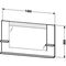 Duravit Spiegel VERO 142x1400x800mm Be schwarz hochglanz