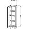 Duravit Halbhochschrank L-CUBE 400x243x1320mm Ans re dolo gr hochglanz