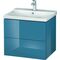 Duravit Waschtischunterbau L-CUBE 620x481x555mm stone blue hochglanz