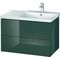 Duravit Waschtischunterbau L-CUBE 820x481x555mm dolomiti grey hochglanz