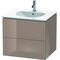 Duravit Waschtischunterbau L-CUBE 514x620x550mm cappuccino hochglanz
