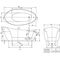 V&B Freistehwanne AVEO spezielle Form, 1900x950mm stone white