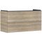 HG Waschtischunterschrank Xelu Q 1180x605x475mm eiche natur Griff chrom