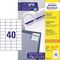 Avery Zweckform Etikett 3651-200 52,5x29,7mm weiß 8.000 St./Pack.