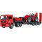 MAN TGA LKW Tieflader, Manitou Teleskop.