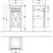 V&B Seitenschrank HOMMAGE 440x850x425mm Ans re Griffe we