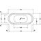 Duravit Oval-Badewanne STARCK 1800x800mm, 2 Rückenschrägen weiß