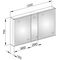 Keuco Spiegelschrank ROYAL MATCH Vorb 1200x700x160mm si-gb-elo A++